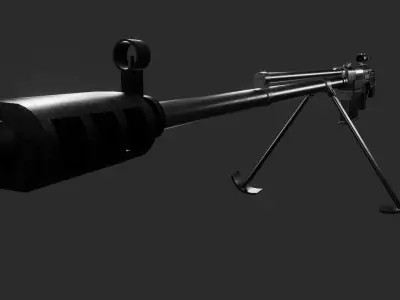 PTRS-41 Modified Free 3D model