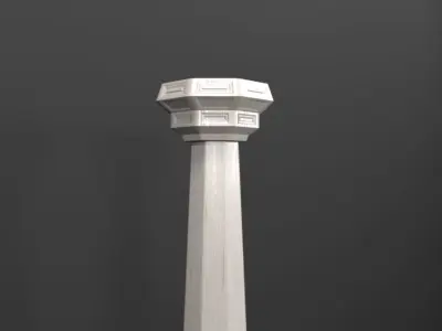 Ornament column Free 3D model
