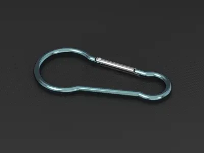 Carabiner 5 model as prop for 3D rendering 3D model