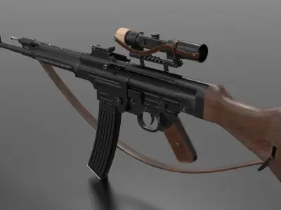 STG 44 Weapon Fps-Tps Low-poly 3D model