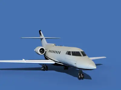 Hawker Siddley 1000 V09 3D model