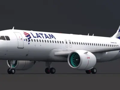 Latam Airlines A320 3D model