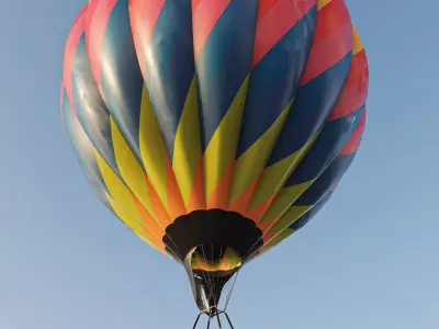 Hot Air Balloons    Low-poly 3D model