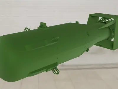 Little Boy Atomic Bomb 3D model order