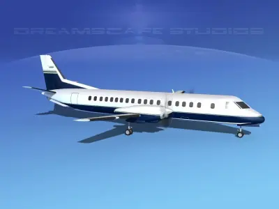 SAAB 2000 Corporate 3 3D model