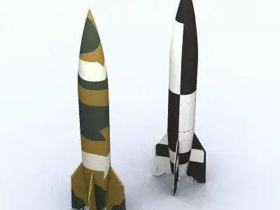 V-2 A4 Missile 3D model
