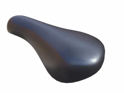 Bicycle Seat Low-poly 3D model 7