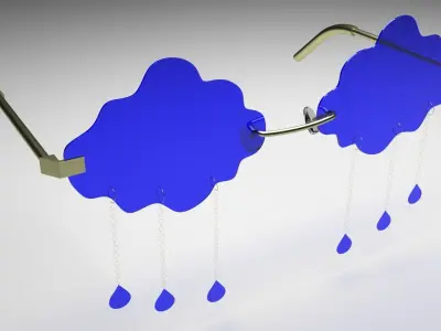 Rain Sunglasses 3D model