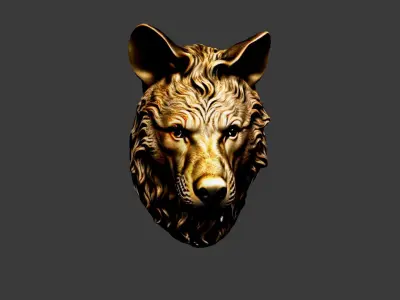 Animal Head Low-poly 3D model