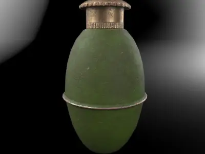 Yugoslavian grenade M38 Low-poly 3D model