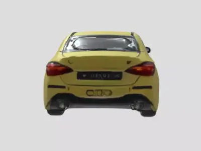 A city car Free 3D model