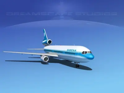 Douglas DC-10 Sabena 2 3D model