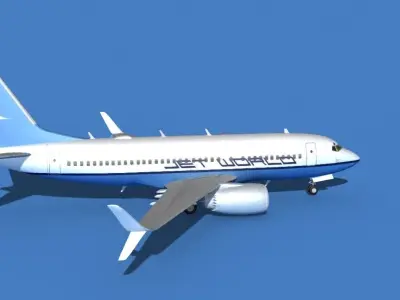 Boeing 737 MAX 7 Jet World 3D model