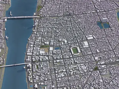 Da Nang Low-poly 3D model