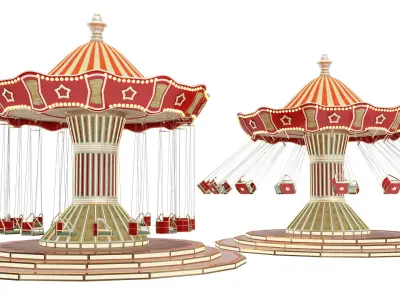Funfair Swing 3D model