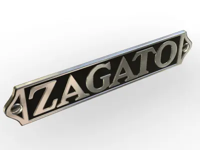Zagato logo 3D model