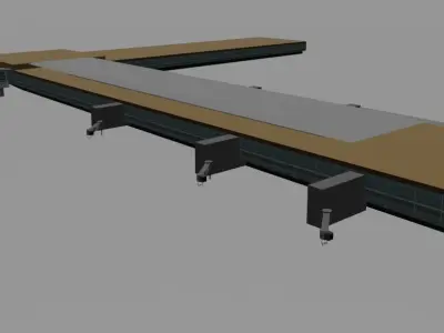 Zurich Flughafen airport low poly airport Low-poly 3D model