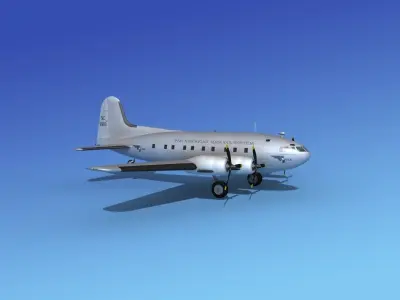 Boeing 307 Stratoliner Pan American 1 3D model