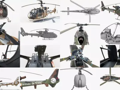 Collection Sud Aviation Gazelle 