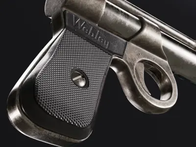 Webley Junior 177 Air Pistol 3D model