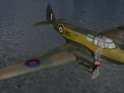 Airspeed AS10 Oxford Mk-1 3D model