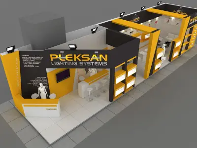 Exhibition Stand - ST0052 3D model