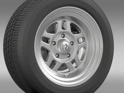 Dodge Challenger Mopar wheel 3D model