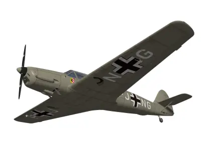 messerschmitt bf108 Taifun 3D model