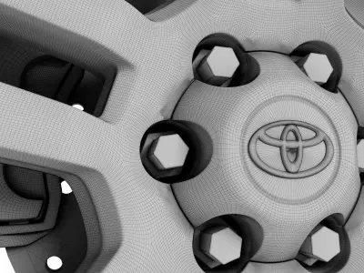 Toyota Land Cruiser Prado Wheel 3D model