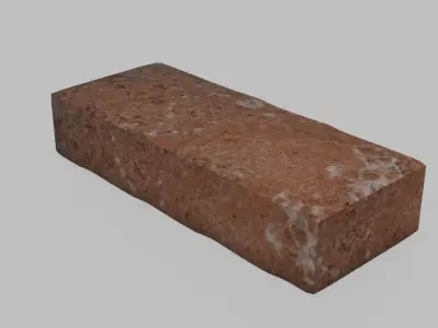 Simple Brick with Displacement Free 3D model