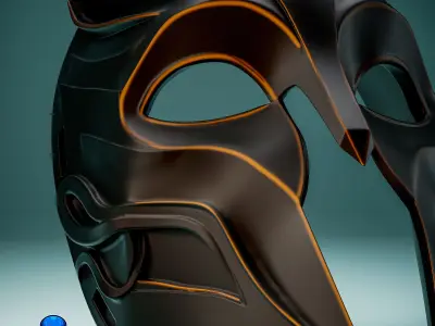 Gladiator Cat Cosplay Mask 3D print model