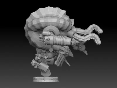 Nautiloid Horror Superheavy Carapace 3D print model