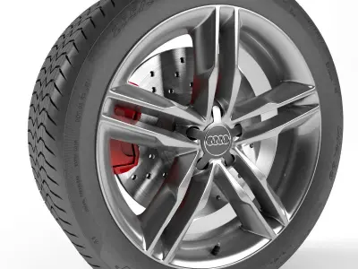 Audi S5 Wheel 3D model