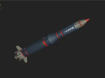 EVA N2 missile Nuclear Bomb Low-poly 3D model