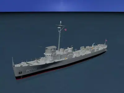 USS PC-744 Subchaser  3D model