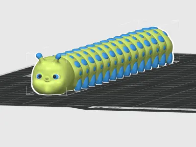 Articulated Caterpillar commercial use 3D print model