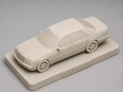 Mercedes-Benz W124 3D Printed Model Mockup  3D model