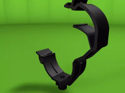 Clip clamp and anchor Low-poly 3D model
