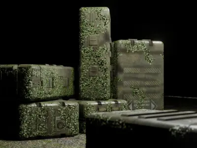 supply box 2 3d Model FREE download Free low-poly 3D model