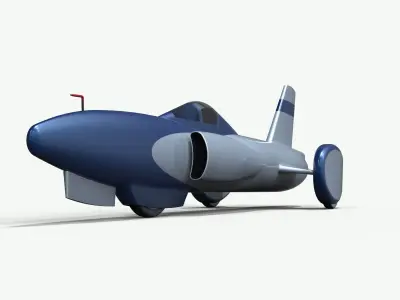 Spirit of America jet car 1964 3D model