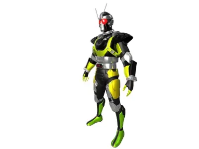 Kamen Rider RX Robo With Vortech Shooter 3D model