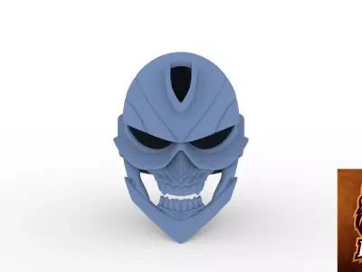Ghostrider helmet ready to 3dprinting 3D model