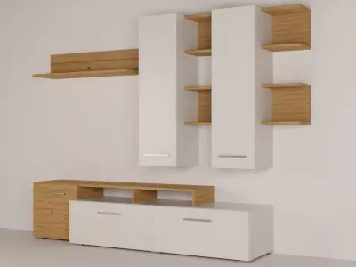 AlphaB2B Astin Tv Unit Free low-poly 3D model