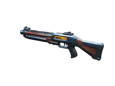 scifi shotgun 3D model