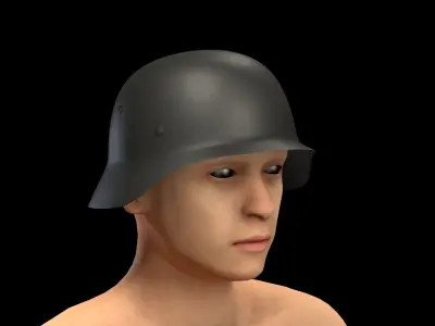 German M40 Stahlhelm 3D model
