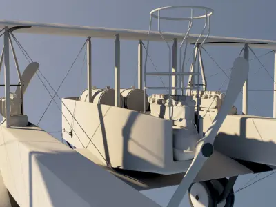 Caproni Ca3 aircraft 3D model