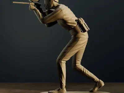Paintball Player Jugador 3D print model