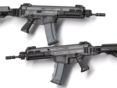 Bren CZ 805 A1 A2 Low-poly 3D model Low-poly 3D model