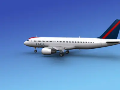 Airbus A320 TACA 3D model