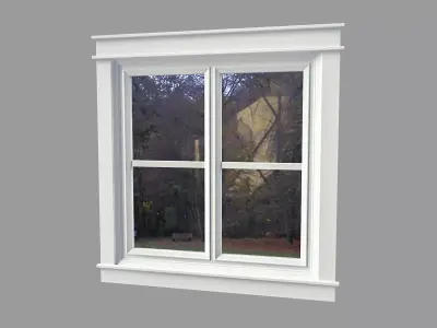 Small Square Window Free 3D model